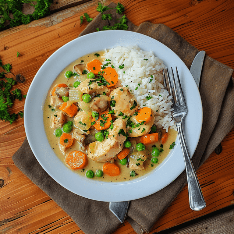 Hühnerfrikassee - Klassisches Original Rezept Hühnerfrikassee - Klassisches Original Rezept