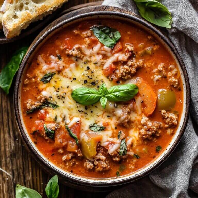 Pizzasuppe - Klassisches Rezept für herzhafte Suppe