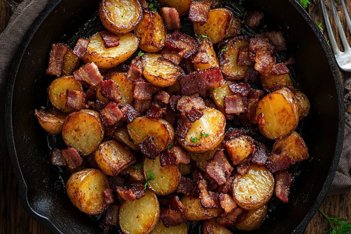 Bratkartoffeln mit Speck Rezept Bratkartoffeln mit Speck Rezept