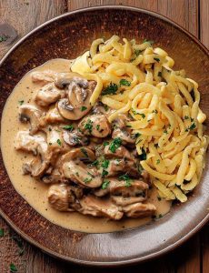 Geschnetzeltes mit Champignons Rezept