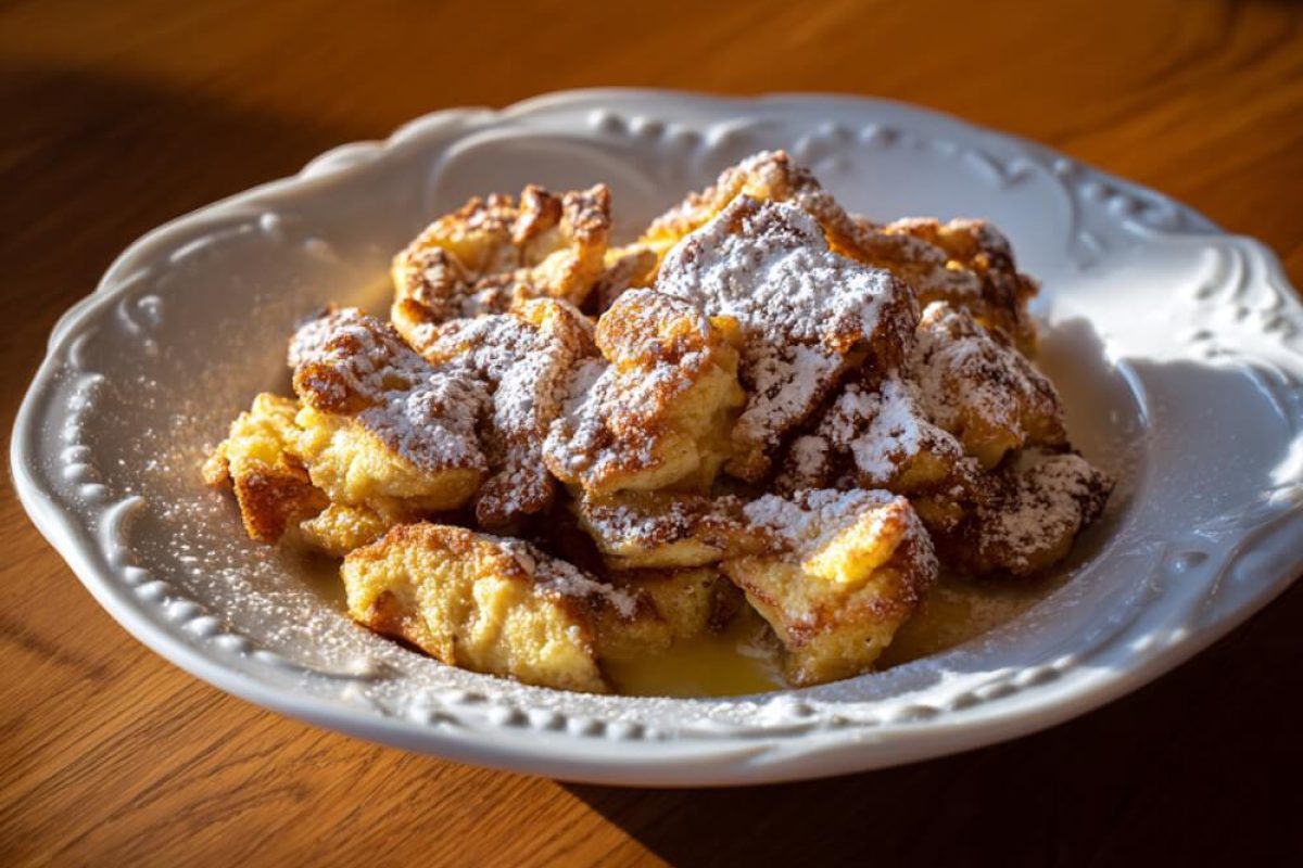 Kaiserschmarrn klassisch mit Puderzucker