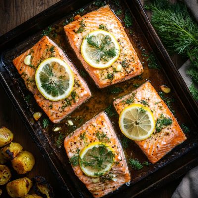 Lachs im Backofen Rezept