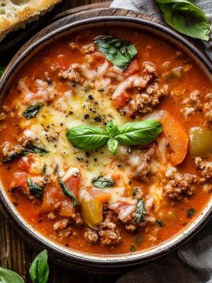 Pizzasuppe Rezept