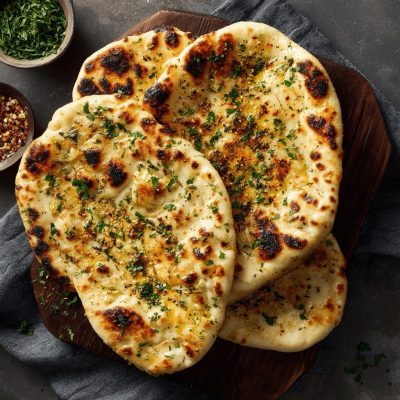 Knoblauch Naan / Garlic Naan