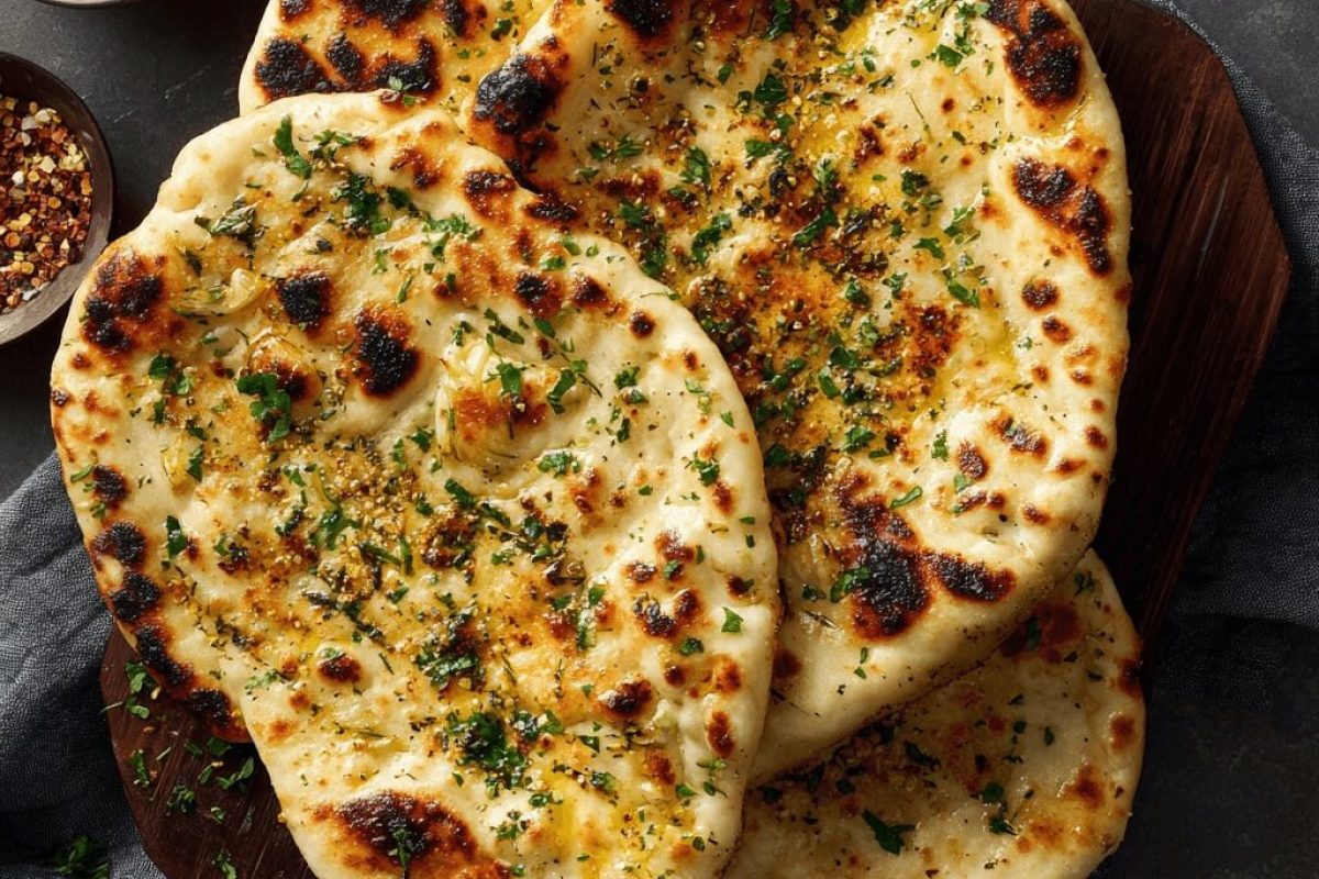 Knoblauch Naan / Garlic Naan