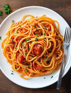 Spaghetti mit Tomatensoße Rezept
